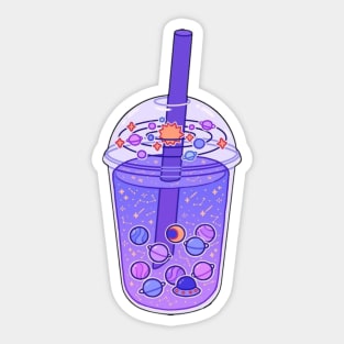 Space Celestial Boba Sticker